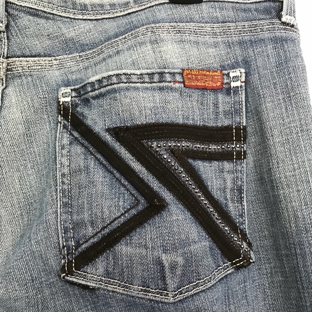 7 For All Mankind Jeans with black detail, size 32